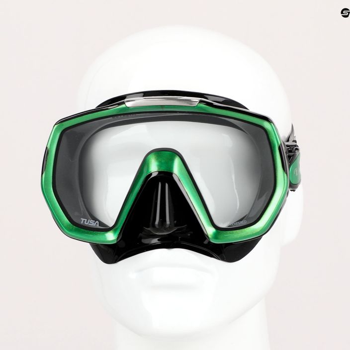TUSA Freedom Elite diving mask black-green 1003 7