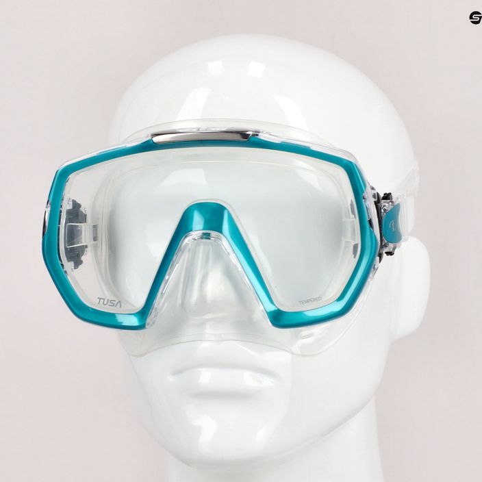 TUSA Freedom Elite green-coloured diving mask M-1003 6