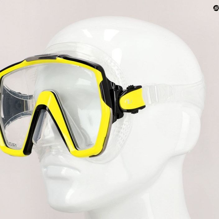 TUSA Freedom Hd Diving Mask Yellow Clear M-1001 7