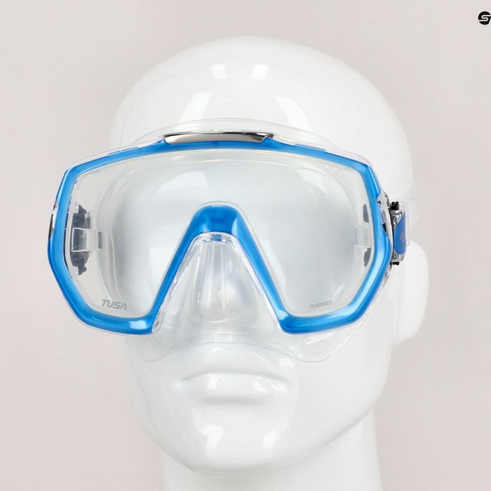 TUSA Freedom Elite blue/clear diving mask M-1003 7