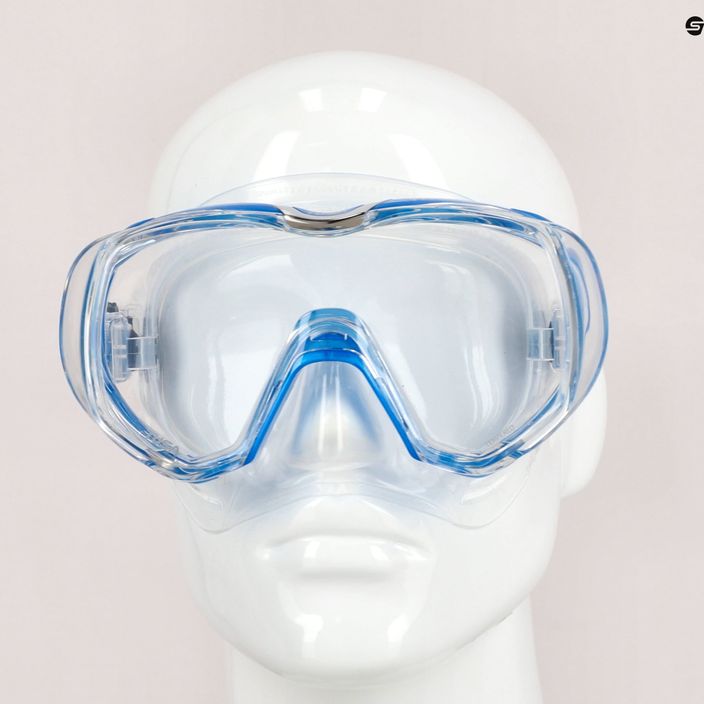 TUSA Tri-Quest Fd Diving Mask Blue and Clear M-3001 7