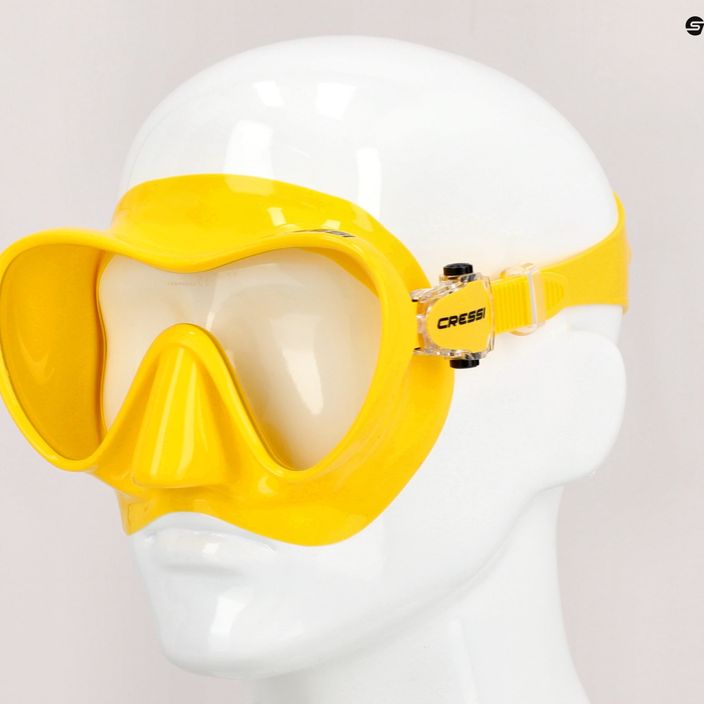 Cressi F1 diving mask yellow ZDN281010 7