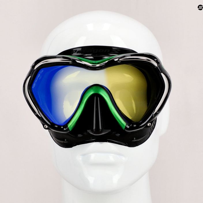 TUSA Paragon S Mask diving mask black-green M-1007 7
