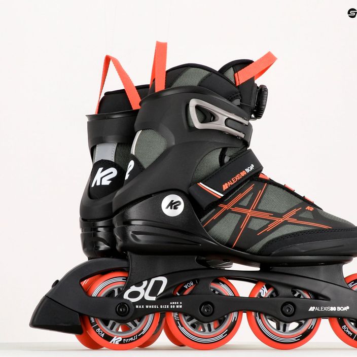 Women's roller skates K2 Alexis 80 Boa grey 30G0317 13