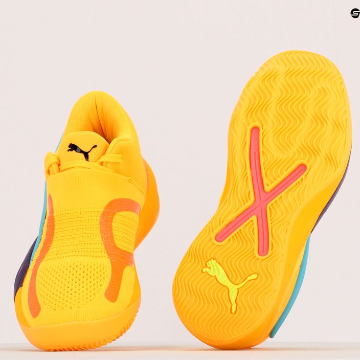 Men's basketball shoes PUMA Rise Nitro yellow 377012 01 10