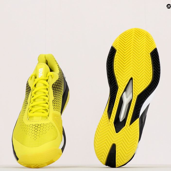 Wilson Rush Pro 4.0 Clay men's tennis shoes black and yellow WRS329450 9