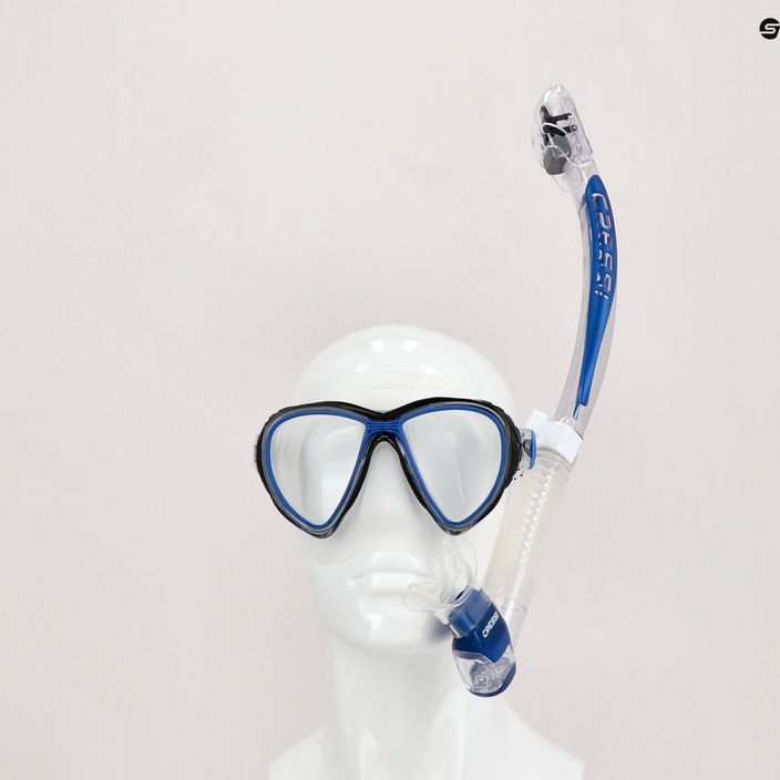 Cressi Quantum + Itaca Ultra Dry snorkelling set blue DM400020 5