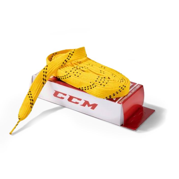 CCM Proline skate laces Wide yellow 2