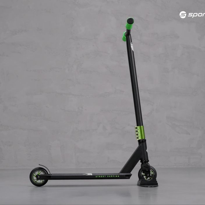 Street Surfing Stunt Scootter Bandit freestyle scooter black and green 8