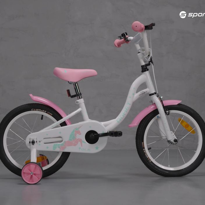 Children's bicycle Romet Tola 16 white and pink 7