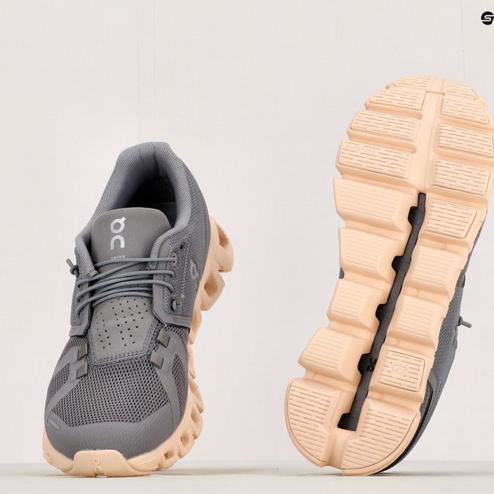 Women's running shoes On Cloud 5 grey 5998883 11