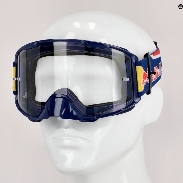 Red Bull SPECT Strive shiny dark blue/blue/red/clear 013S cycling goggles 8