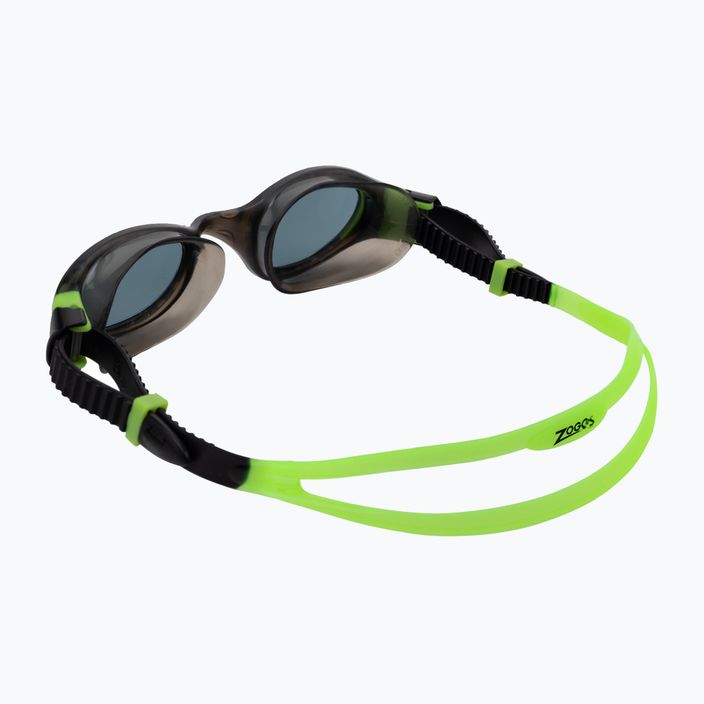 Zoggs Phantom 2.0 black/lime/tint smoke children's swimming goggles 461312 4