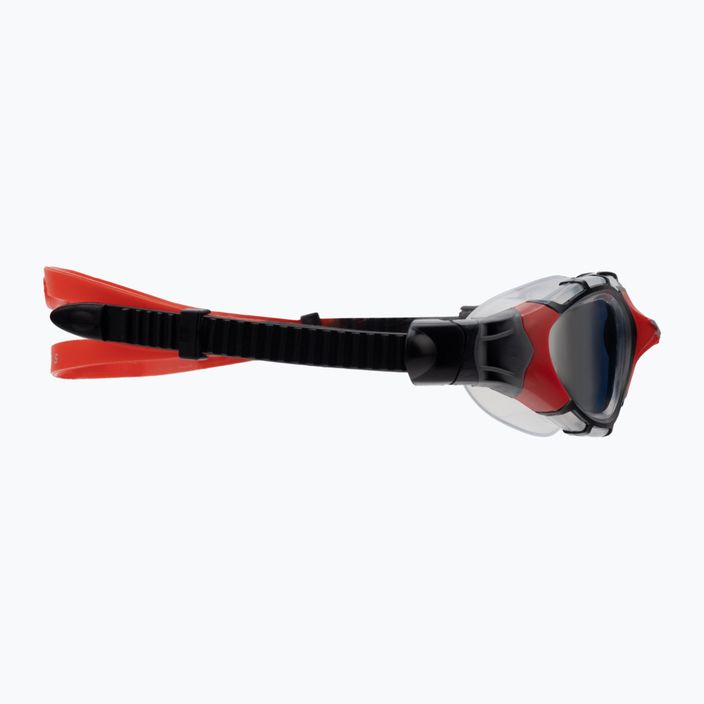 Zoggs Predator Flex Titanium clear/red/mirrored smoke swimming goggles 461054 3