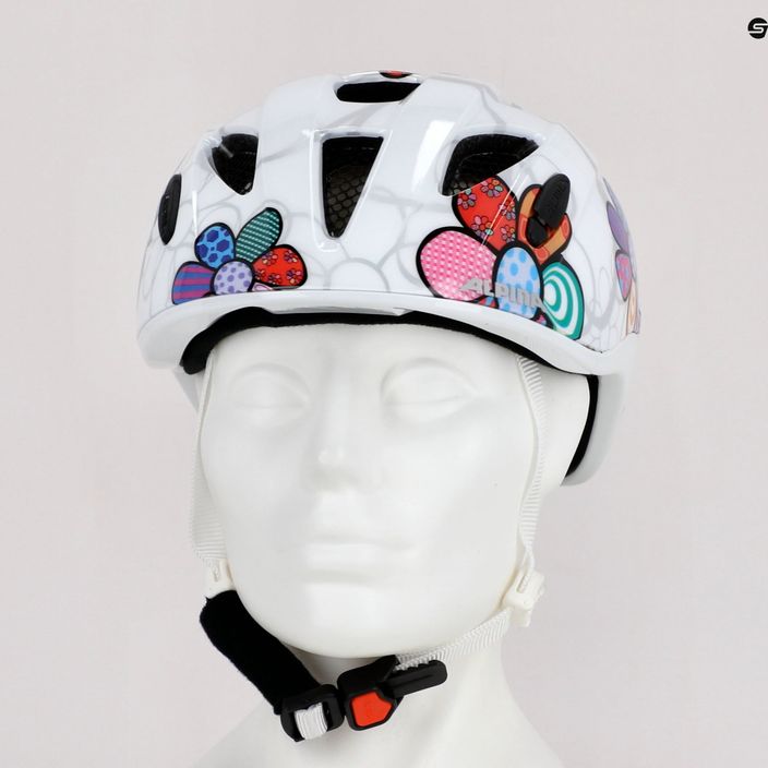 Children's bicycle helmet Alpina Ximo Flash white flower 13