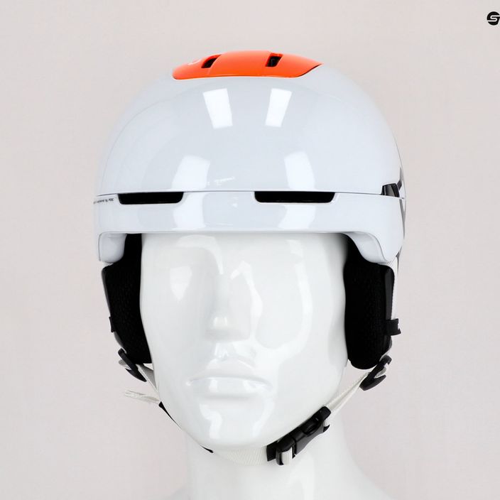 Ski helmet POC Obex BC MIPS hydrogen white/fluorescent orange avip 17
