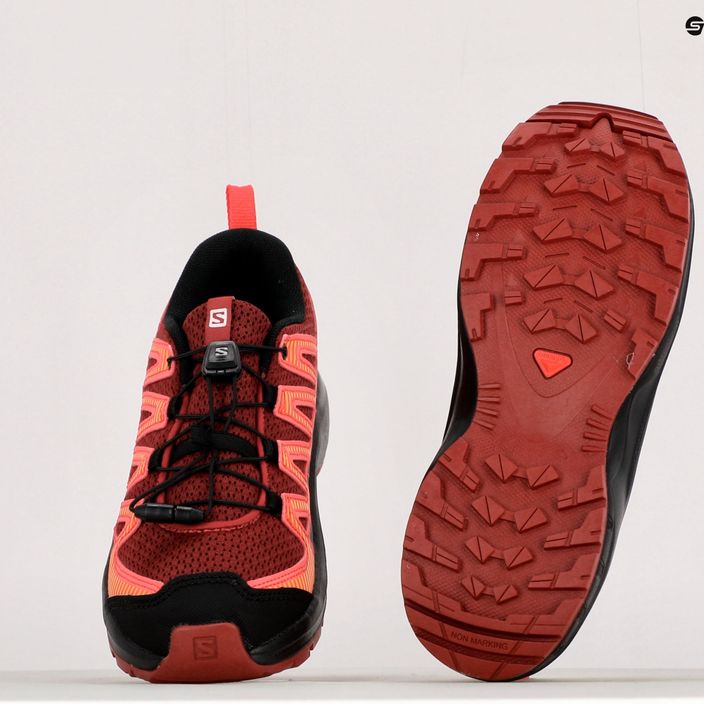 Salomon XA Pro V8 children's trail shoes maroon L41613800 18
