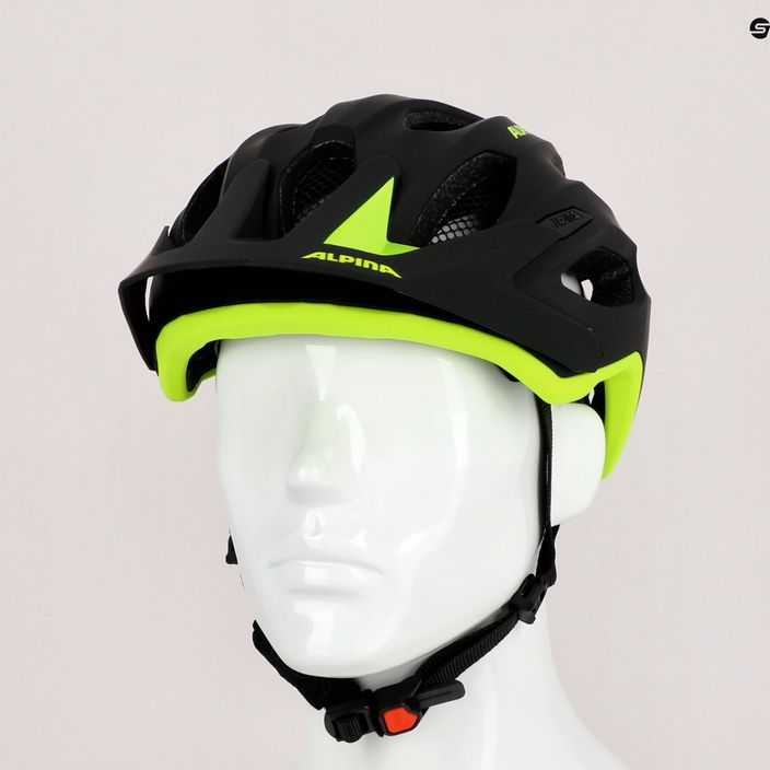 Bicycle helmet Alpina Carapax 2.0 black neon/yellow matte 10