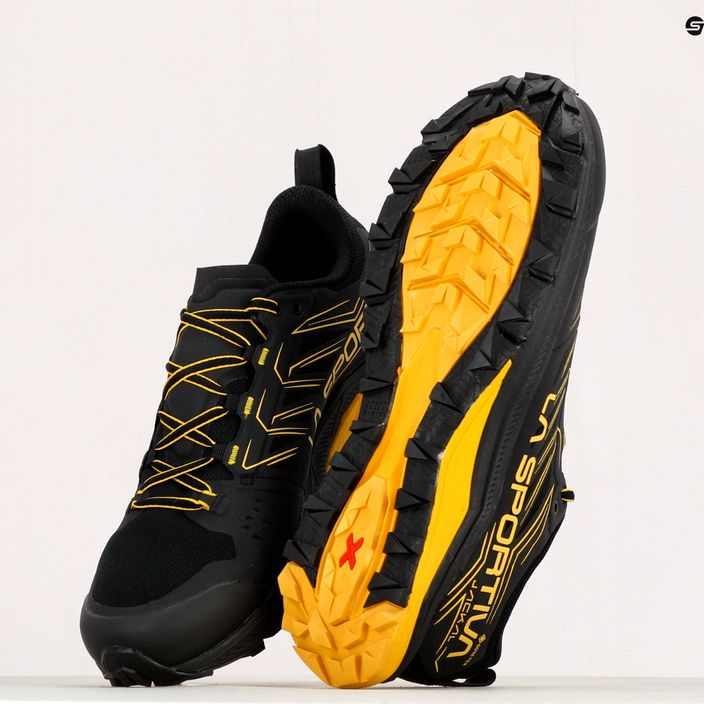 Men's La Sportiva Jackal GTX winter running shoe black/yellow 46J999100 16