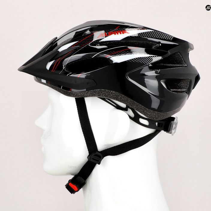 Bicycle helmet Alpina MTB 17 black/white/red 9
