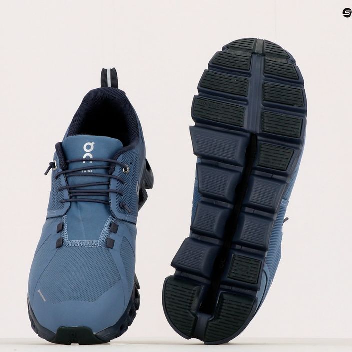 Men's running shoes On Cloud 5 Waterproof blue 5998531 18