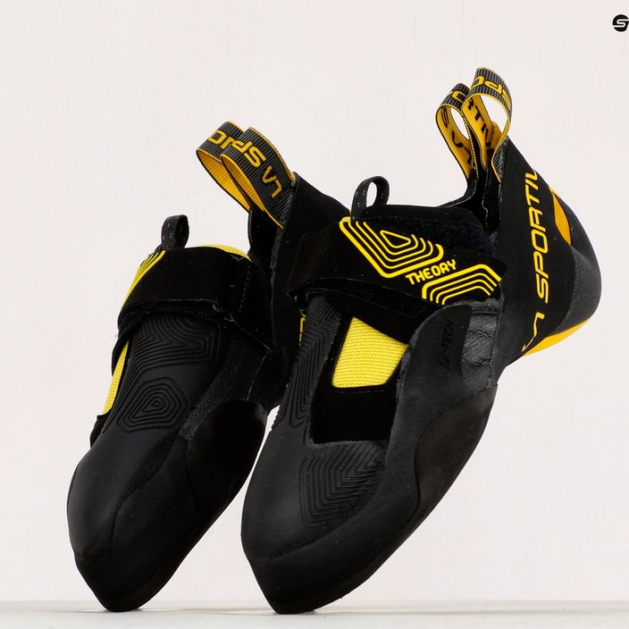 La Sportiva men's Theory climbing shoe black/yellow 20W999100 9