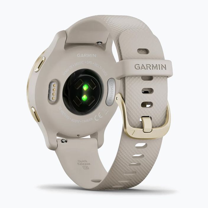 Garmin Venu 2S watch beige 010-02429-11 6