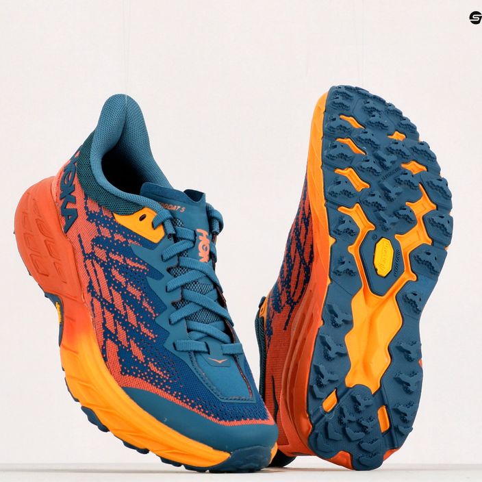 Women's running shoes HOKA Speedgoat 5 blue-orange 1123158-BCCML 15