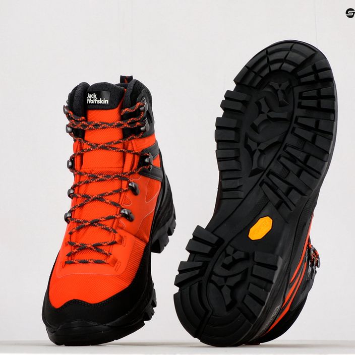 Jack Wolfskin men's trekking boots Rebellion Guide Texapore Mid orange 4053791 10