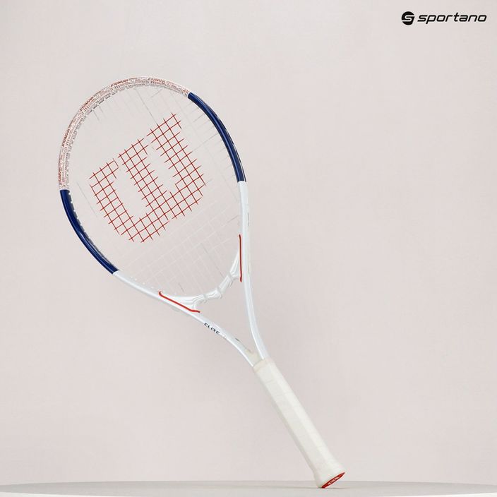 Wilson Roland Garros Elite tennis racket white and blue WR086110U 11