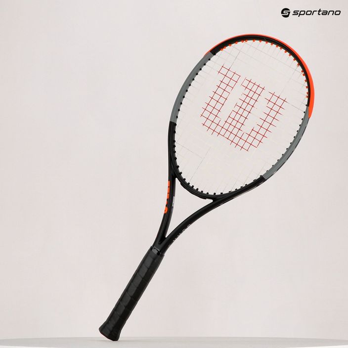 Wilson Burn 100 V4.0 tennis racket black and orange WR044710U 14