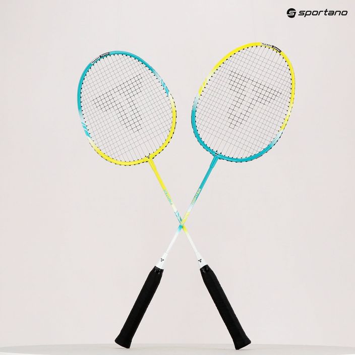 Talbot-Torro 2 Fighter badminton set blue and yellow 449412 9