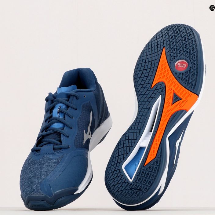 Men's handball shoes Mizuno Wave Stealth Neo navy blue X1GA200021 11