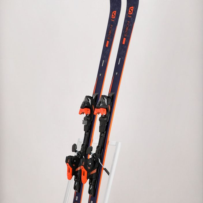 Women's downhill skis Salomon S/Force Fever + M11 GW navy blue L41135500/L4113230010 11
