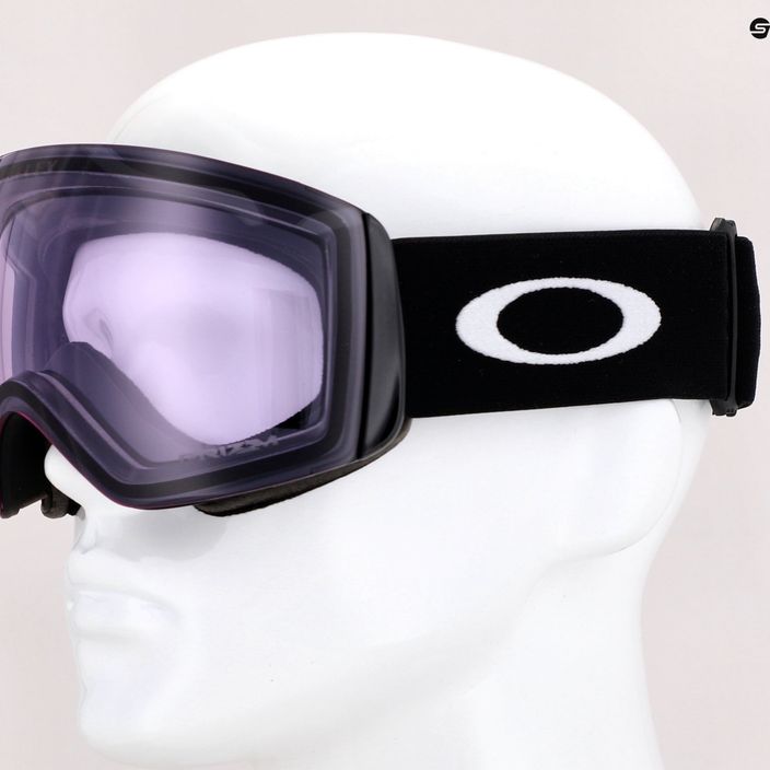 Oakley Flight Deck matte black/prizm snow clear ski goggles OO7050-97 7