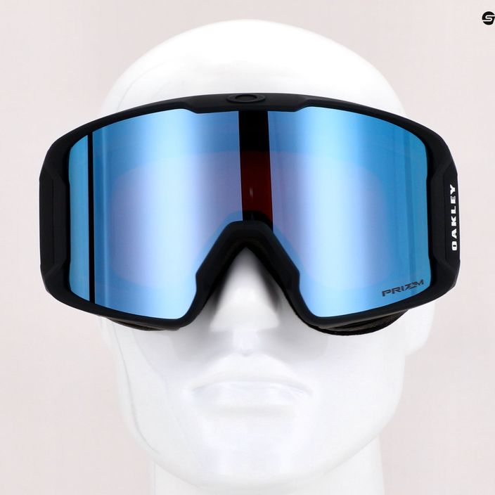 Oakley Line Miner matte black/prizm snow sapphire iridium ski goggles OO7070-04 8