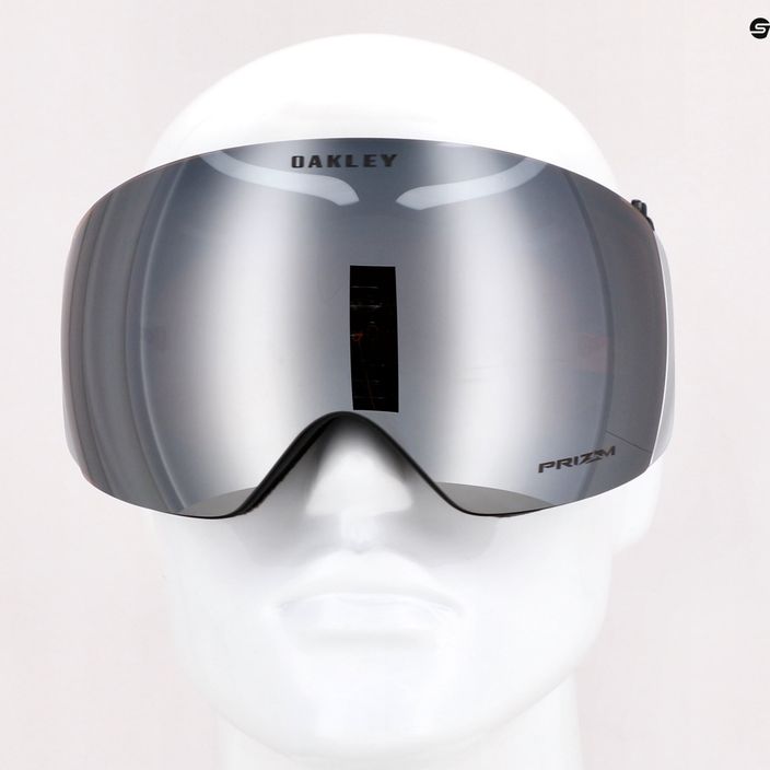Oakley Flight Deck matte black/prizm snow black iridium ski goggles OO7050-01 7