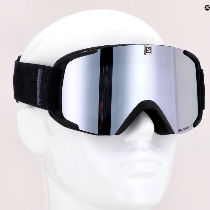 Salomon Xview Photo black/super white ski goggles L40844300 7
