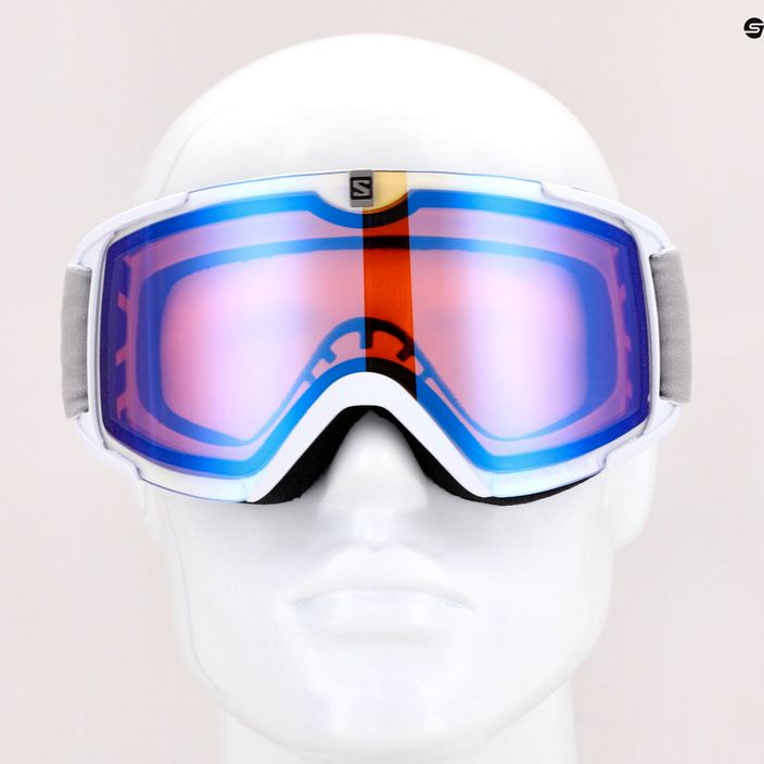 Salomon Xview Photo ski goggles white/aw blue L40844200 7