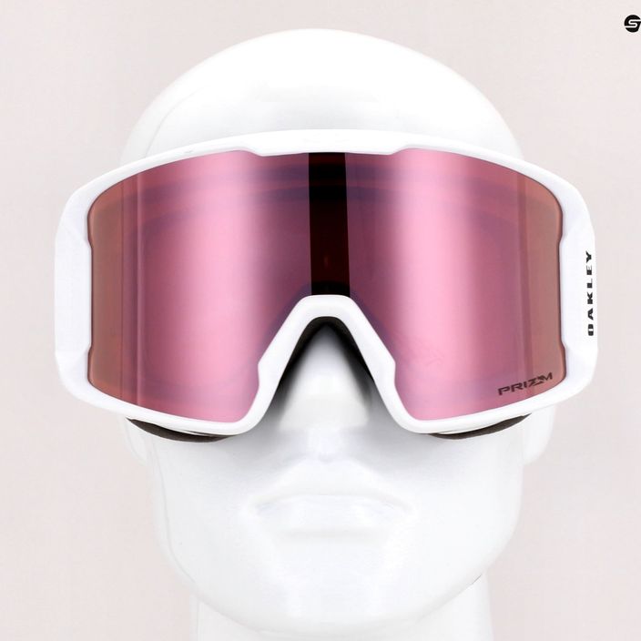 Oakley Line Miner matte white/prizm rose gold iridium ski goggles OO7070-C5 7