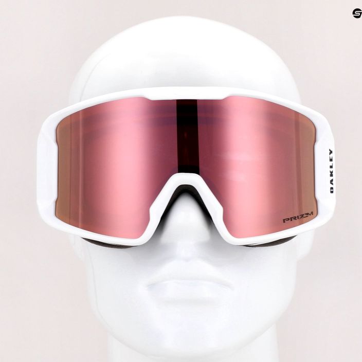 Oakley Line Miner matte white/prizm rose gold iridium ski goggles OO7093-70 7