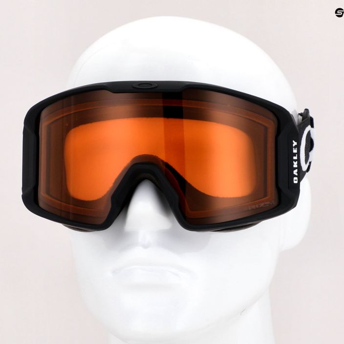 Oakley Line Miner matte black/prizm snow persimmon ski goggles OO7093-26 7
