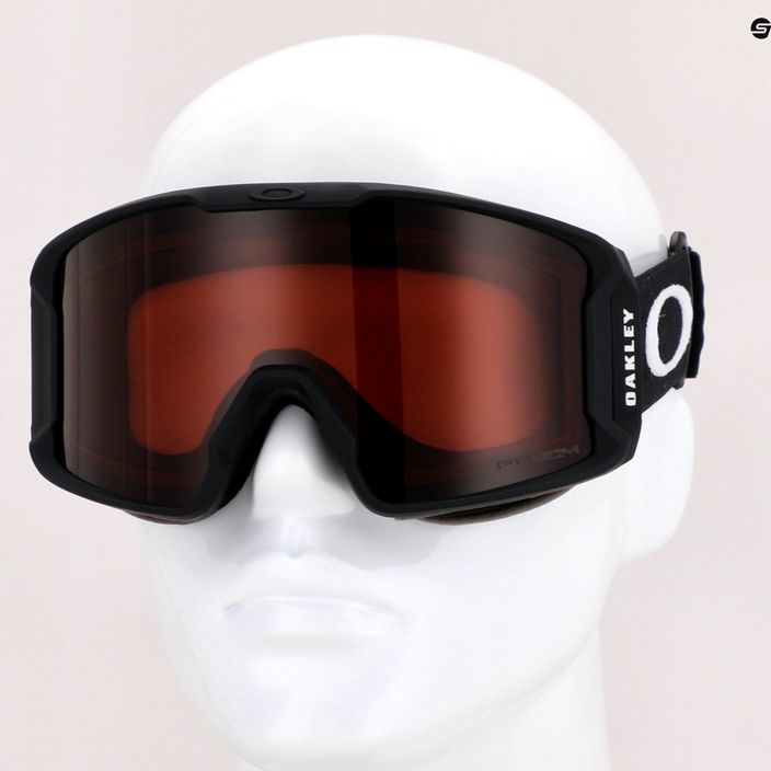 Oakley Line Miner matte black/prizm garnet ski goggles OO7093-64 7
