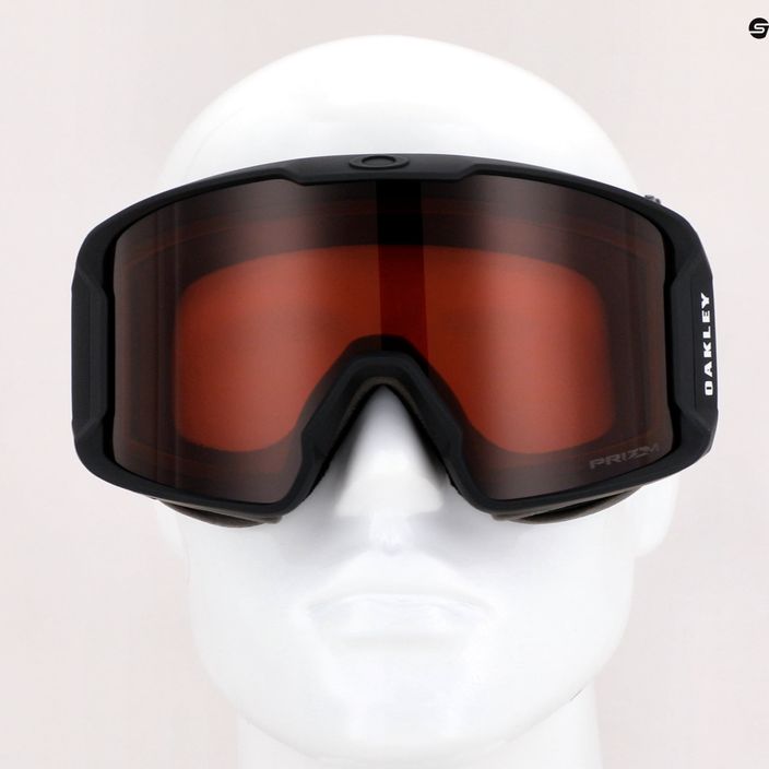 Oakley Line Miner matte black/prizm garnet ski goggles OO7070-B8 7