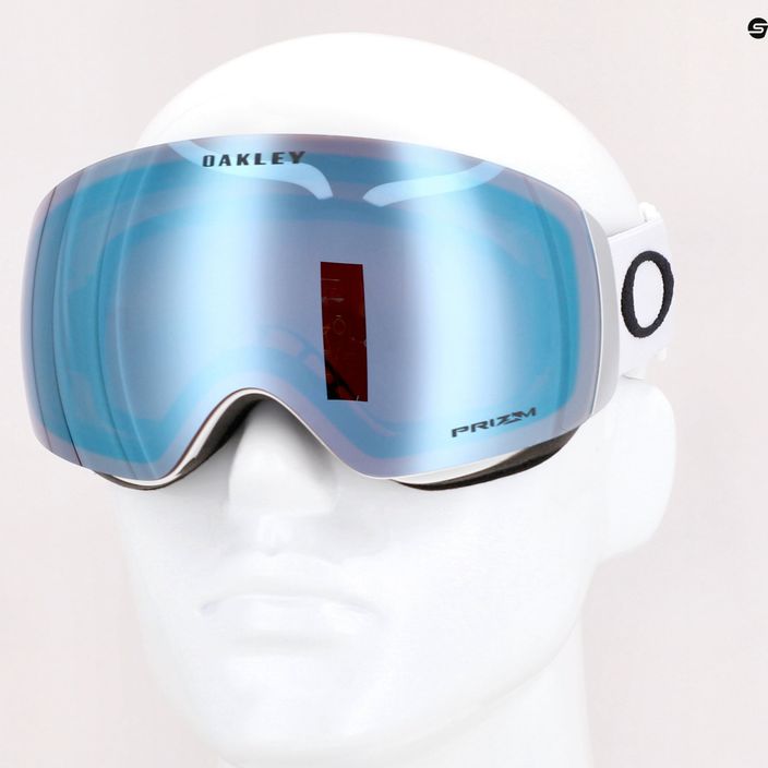 Oakley Flight Deck matte white/prizm snow sapphire iridium ski goggles OO7064-A0 7