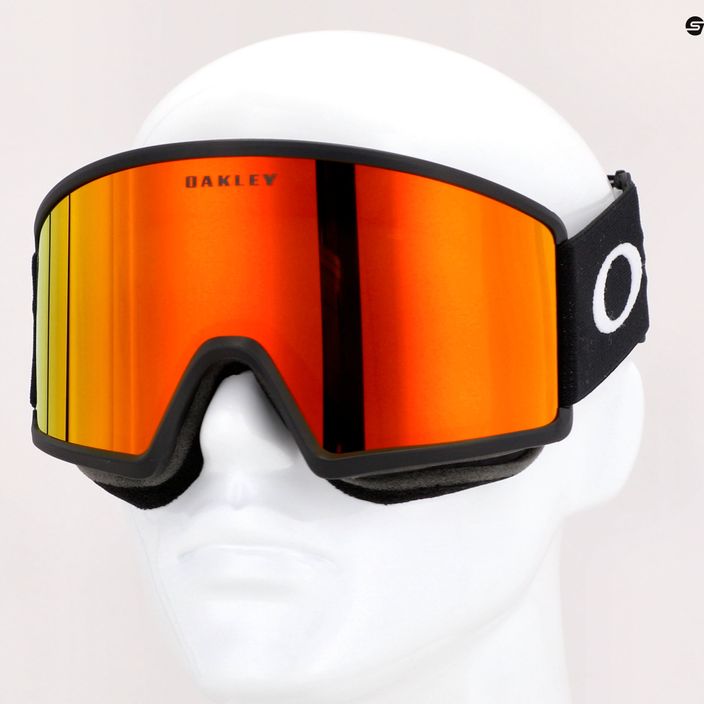 Oakley Target Line matte black/fire iridium ski goggles OO7120-03 8