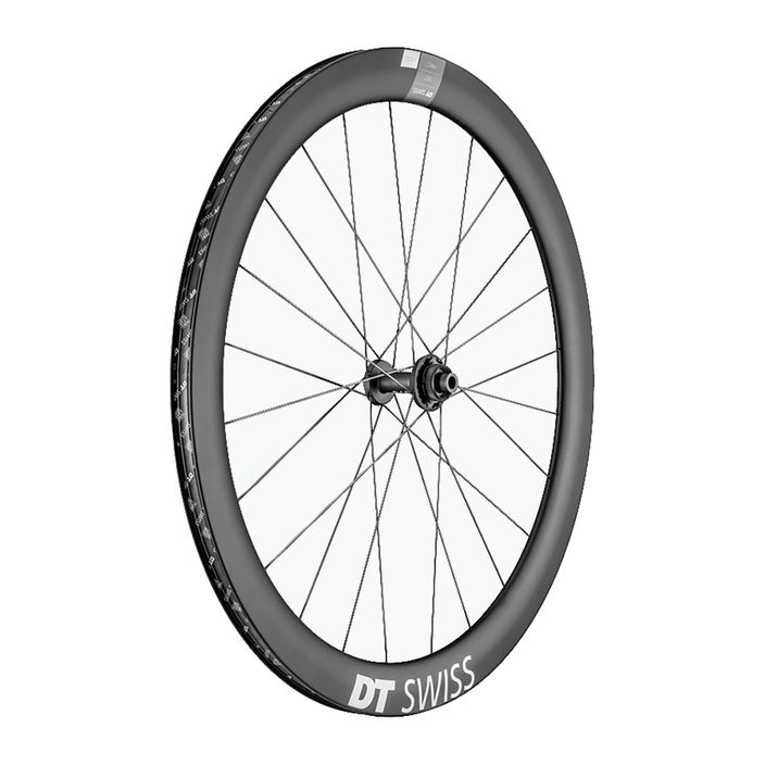 DT Swiss ARC 1400 DI 700C CL 50 12/100 carbon black front bicycle wheel WARC140AIDXCA12593 2