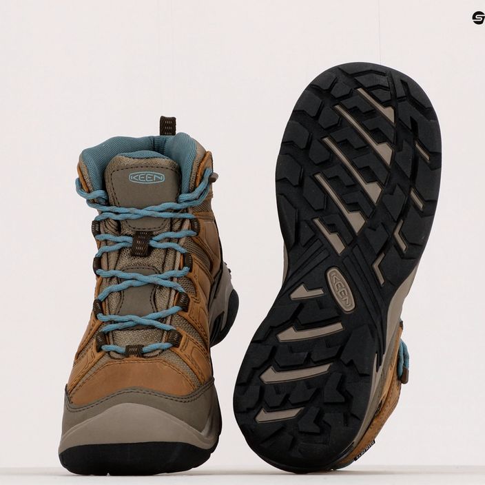 Women's trekking boots KEEN Circadia Mid Wp brown 1026764 11