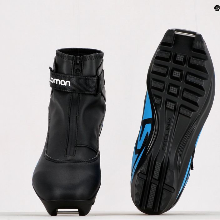 Salomon R/Combi JR Prolink children's cross-country ski boots black L41514100+ 14