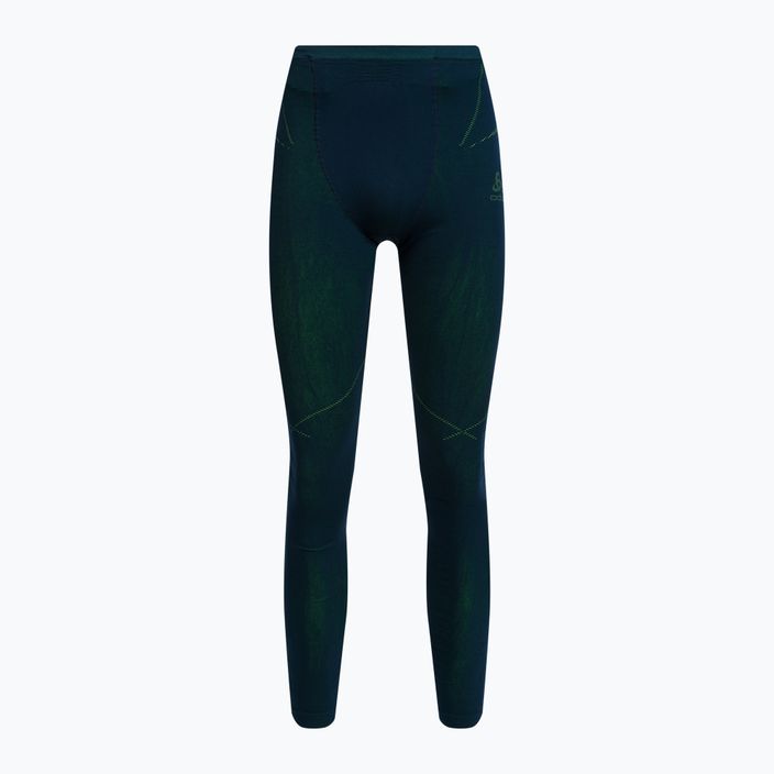 Men's thermal underwear ODLO Fundamentals Performance Warm Long green/green 196082/21022 4